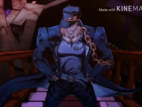 Cum on tits, when female characters are displayed within jojo openings but it appears